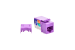 Cat5e RJ45 110 Type Keystone Jack, Purple