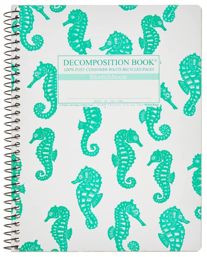 Seahorses Decomposition Sketch Book (7.5 x 9.75)
