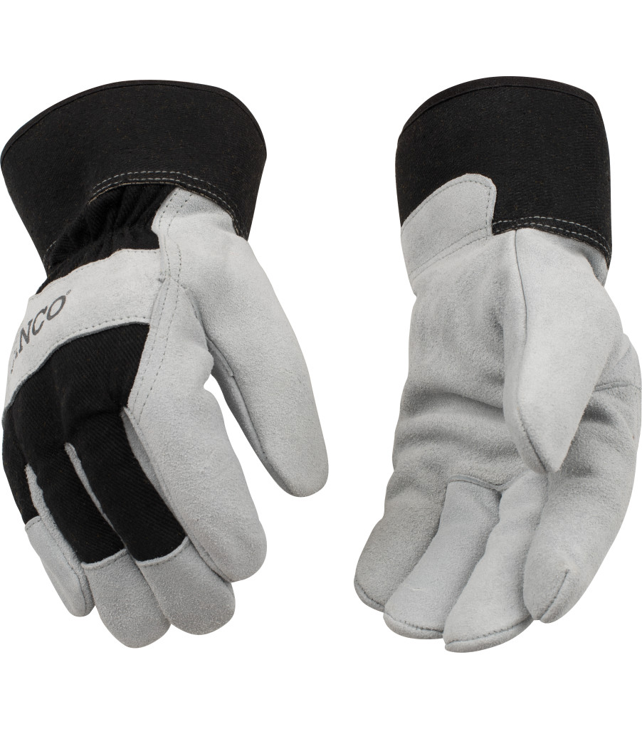 Lined Suede Cowhide Palm with Safety Cuff, Assorted, large image number 2