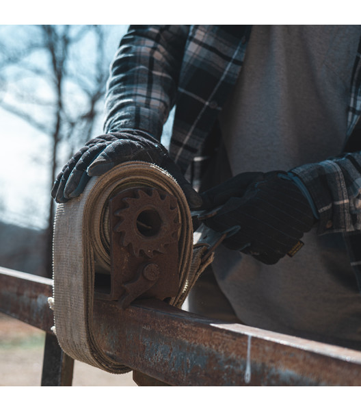 KincoPro&trade; Lined Black Synthetic with Pull-Strap, Black, large