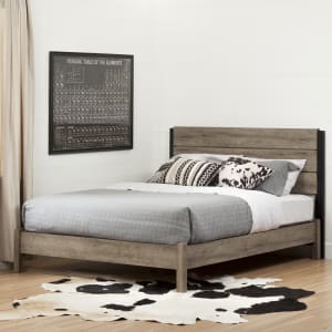 Munich - Industrial Platform Bed Set with Headboard Munich - Industrial Platform Bed Set with Headboard