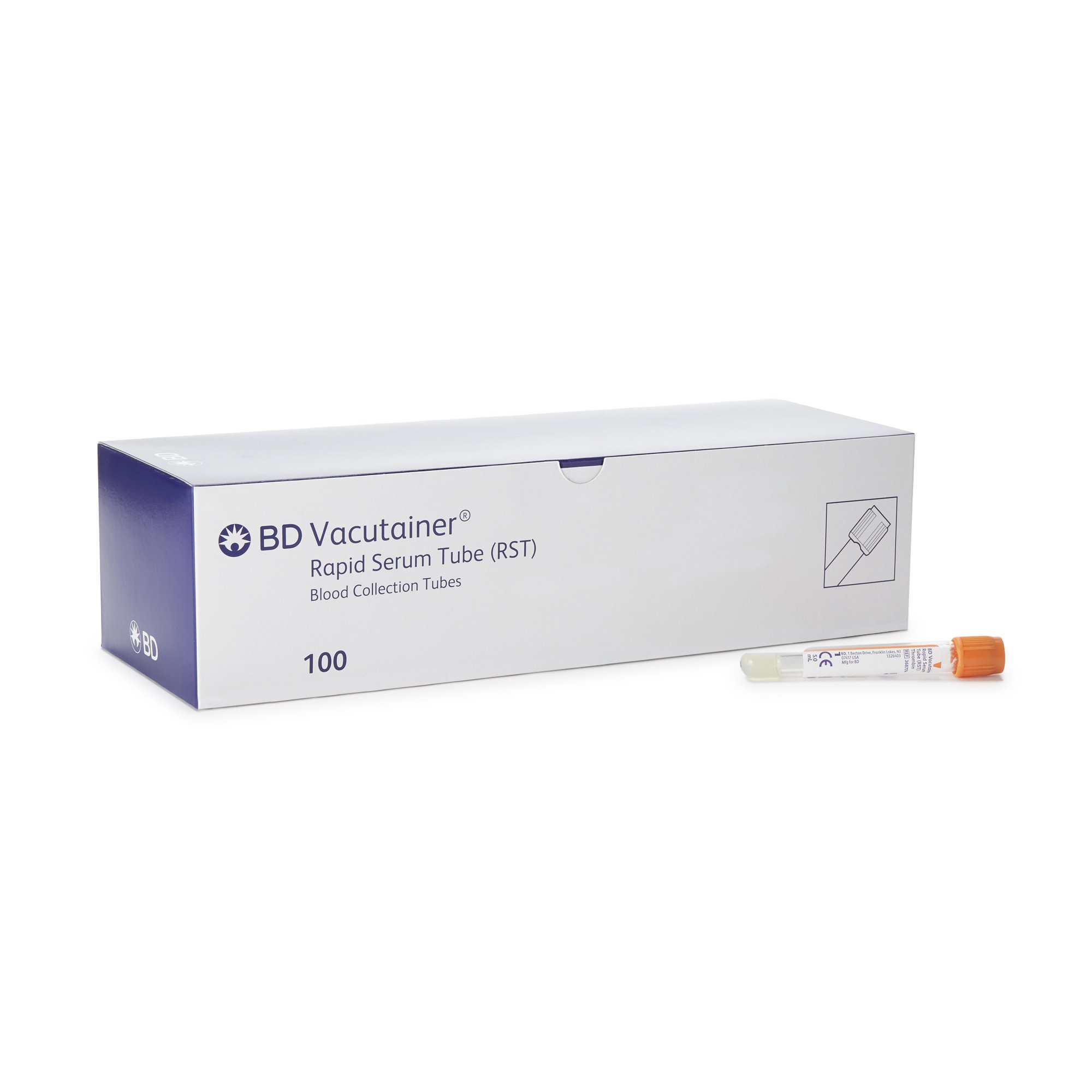 BD Vacutainer Venous Blood Collection Tube Clot Activator Additive 5 mL BD Hemogard Closure Polyethylene Terephthalate (PET) Tube MK 732877