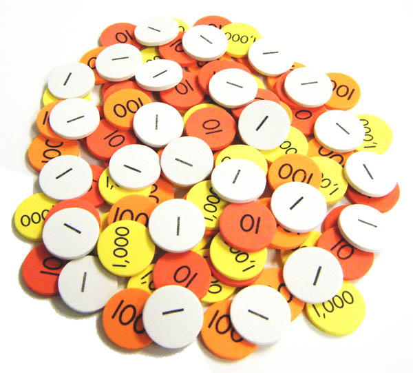 Place Value Disks Class Set (1500 disks) place-value-disks-class-set-1500-disks
