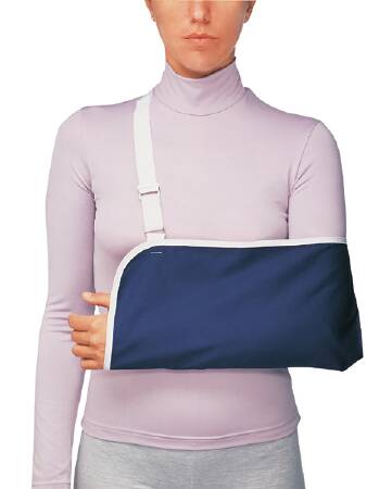 ProCare Deep Pocket Economy Blue / White Polyester / Cotton Arm Sling, Medium MK 410175