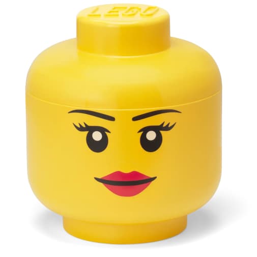 LEGO Girl Storage Head - Large Size