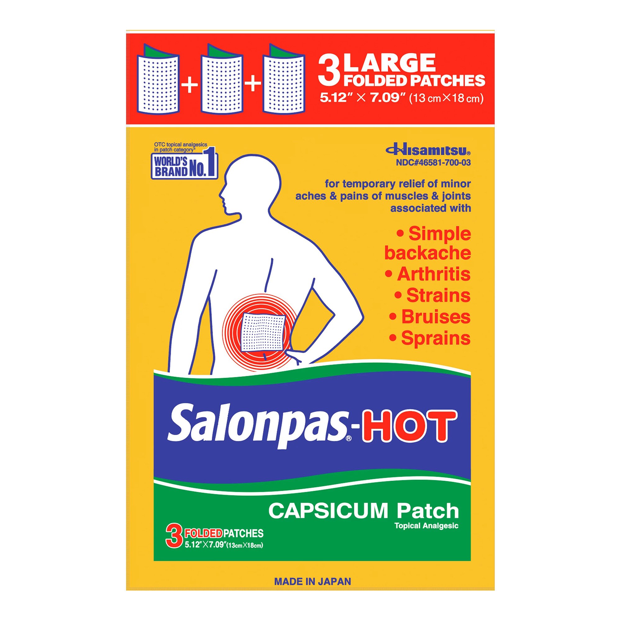 Salonpas Hot Capsaicin Topical Pain Relief MK 1157126