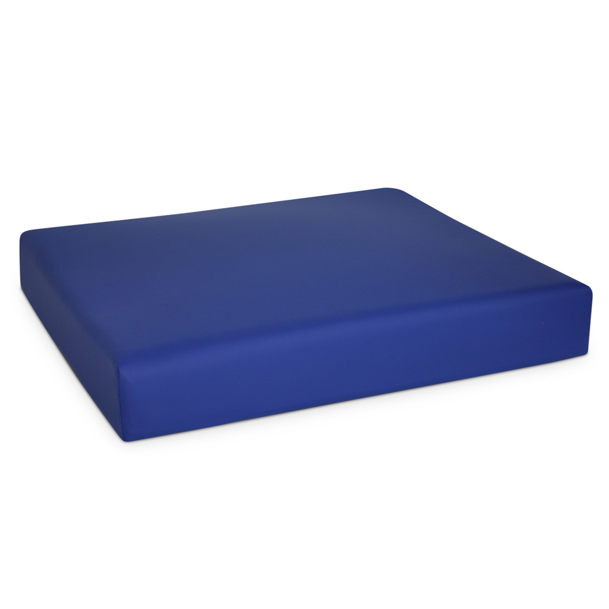 NYOrtho Seat Cushion, 18 in. W x 16 in. D x 3 in. H, Gel / Foam, Blue MK 813748