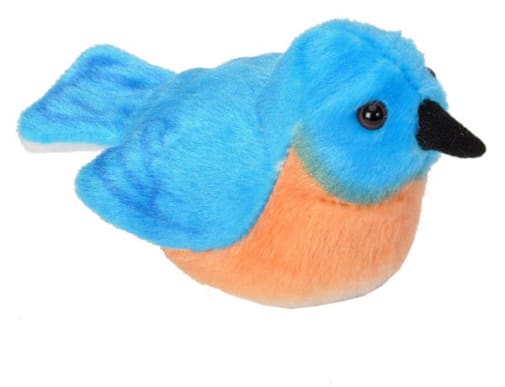 Audubon Bird: Eastern Bluebird Plush With Real Bird Call