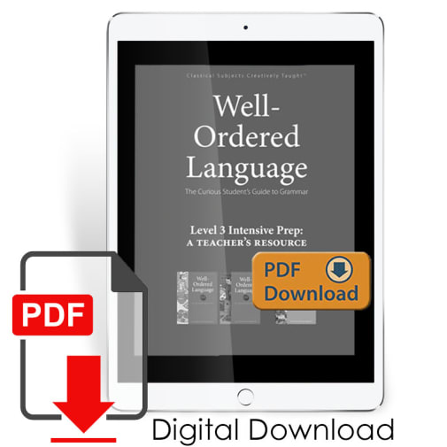 Well-Ordered Language Level 3 Intensive Prep (PDF) Digital File