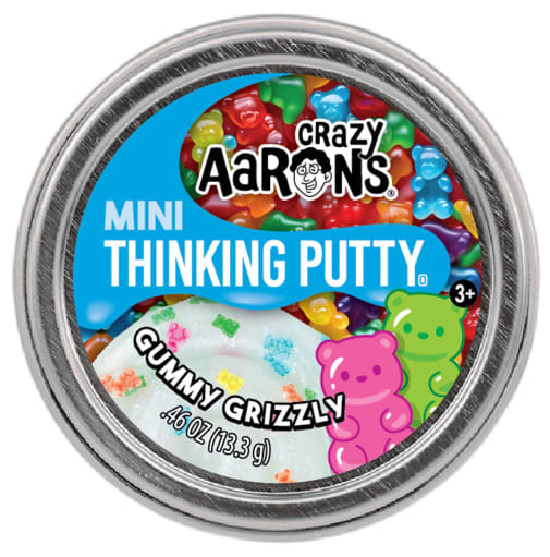 Crazy Aaron's Gummy Grizzly Thinking Putty 2" Mini Tin