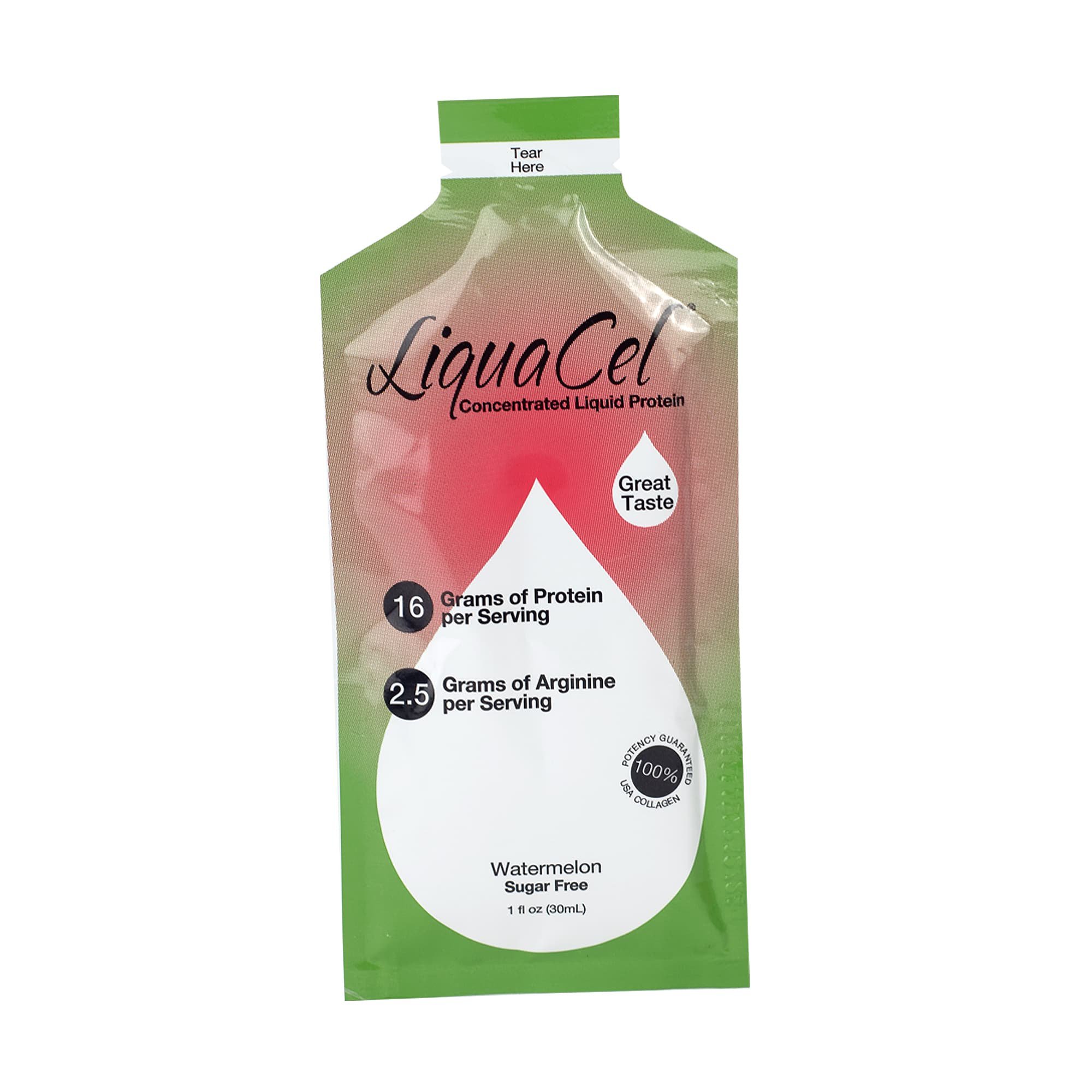 LiquaCel Watermelon Concentrated Liquid Protein, Sugar Free, 1-ounce Packets MK 1095560