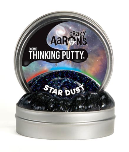 Crazy Aaron's Star Dust Thinking Putty 4" Tin with Glow Charger