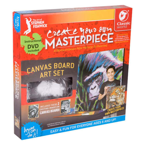 Create Your Own Masterpiece: Gorilla & Tiger Set 12" x 12"