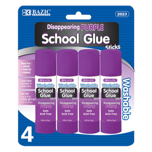 Disappearing Purple Glue Stick