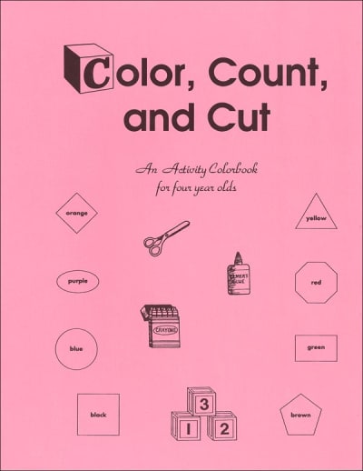 Color, Count, and Cut Activity Colorbook
