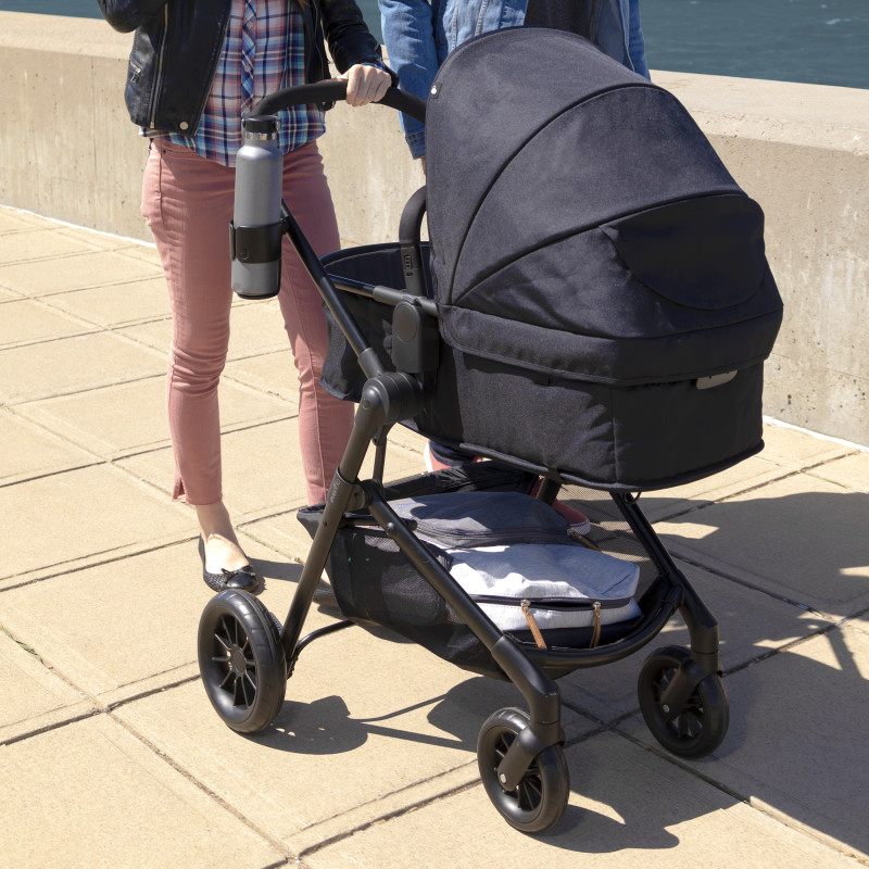 Pivot® Modular Travel System With Safemax™ Car Seat (Dusty Rose) Lifestyle Photo Pivot® Modular Travel System With Safemax™ Car Seat (Dusty Rose) Lifestyle Photo