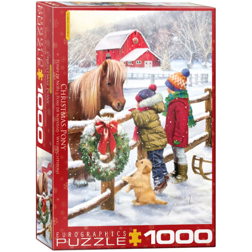 Eurographics Christmas Pony 1000-piece Jigsaw Puzzle