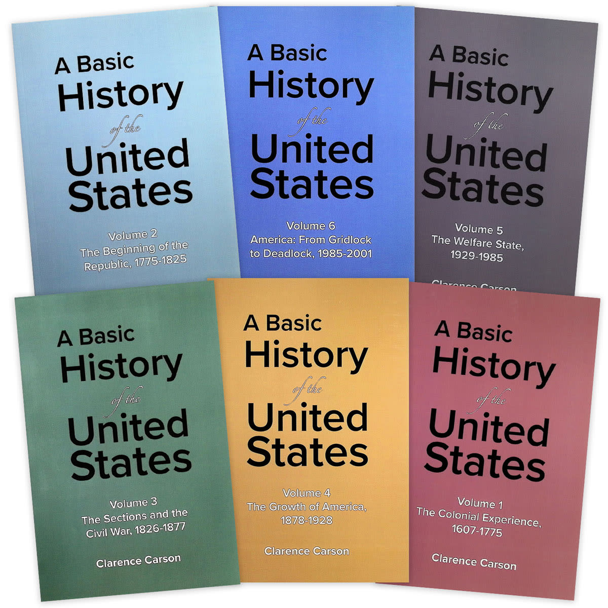 Basic History of the United States Volumes 1-6
