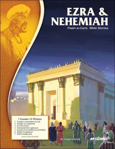 Abeka Ezra and Nehemiah Flash-a-Card Bible Stories (8 1/2" x 11")