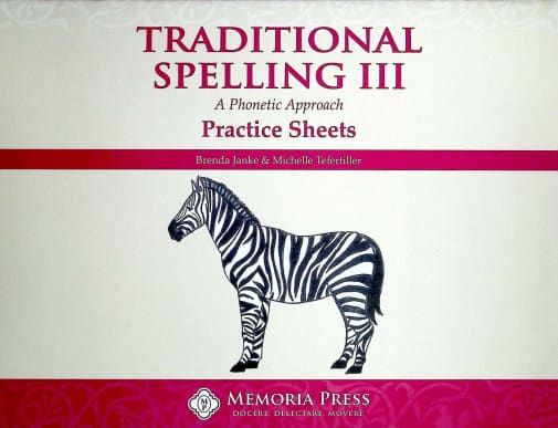 Memoria Press Traditional Spelling Practice Sheets 3