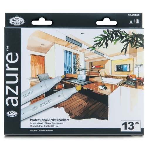 Azure Basic Color Marker Set (13 piece)