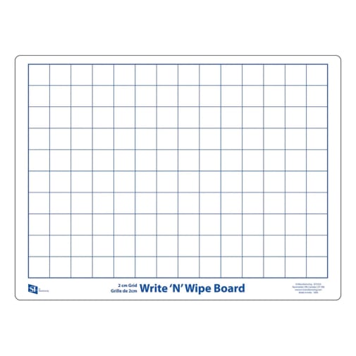 Write N Wipe 2cm Grid Board