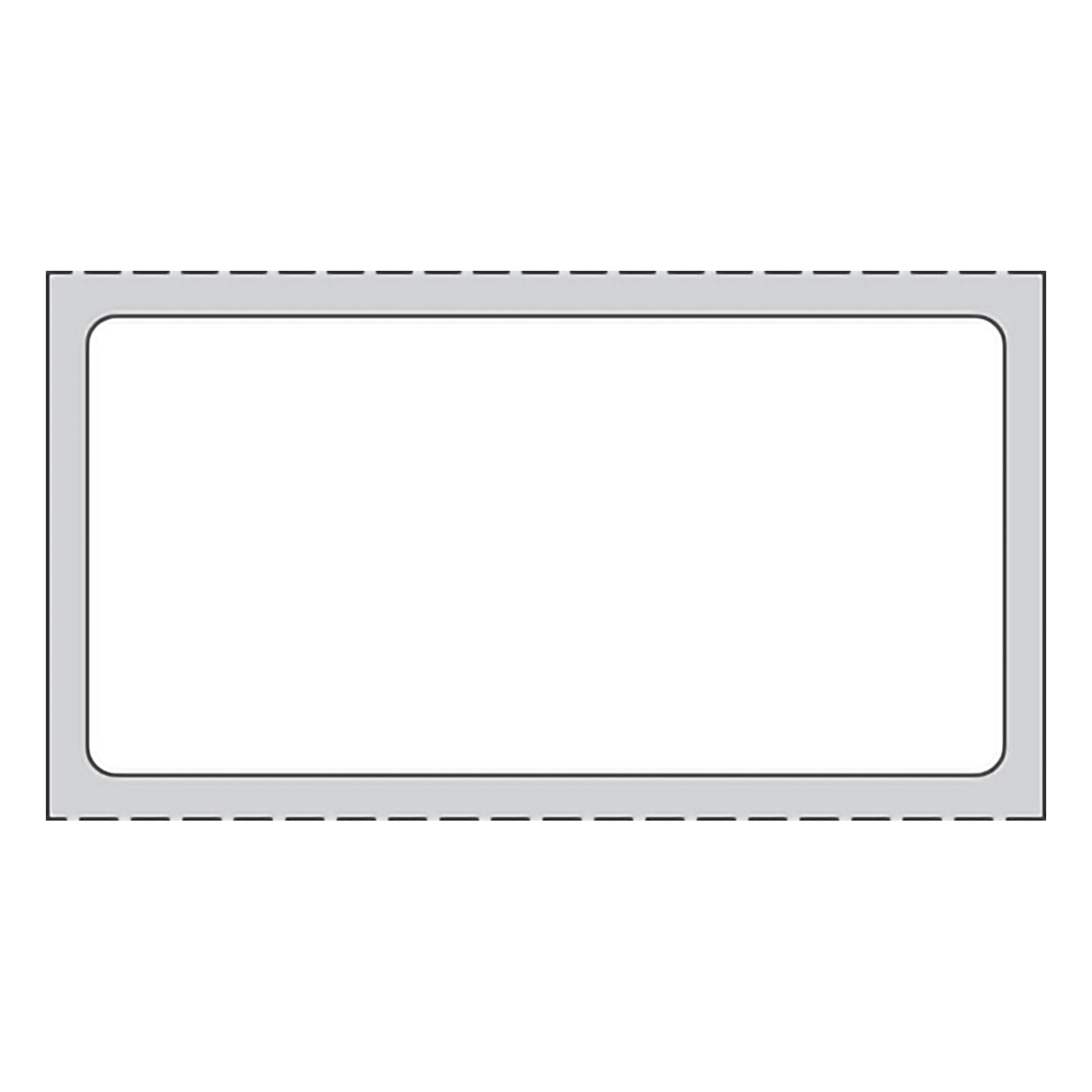 PDC White Blank Thermal Label, 1 x 2 Inch MK 1159185