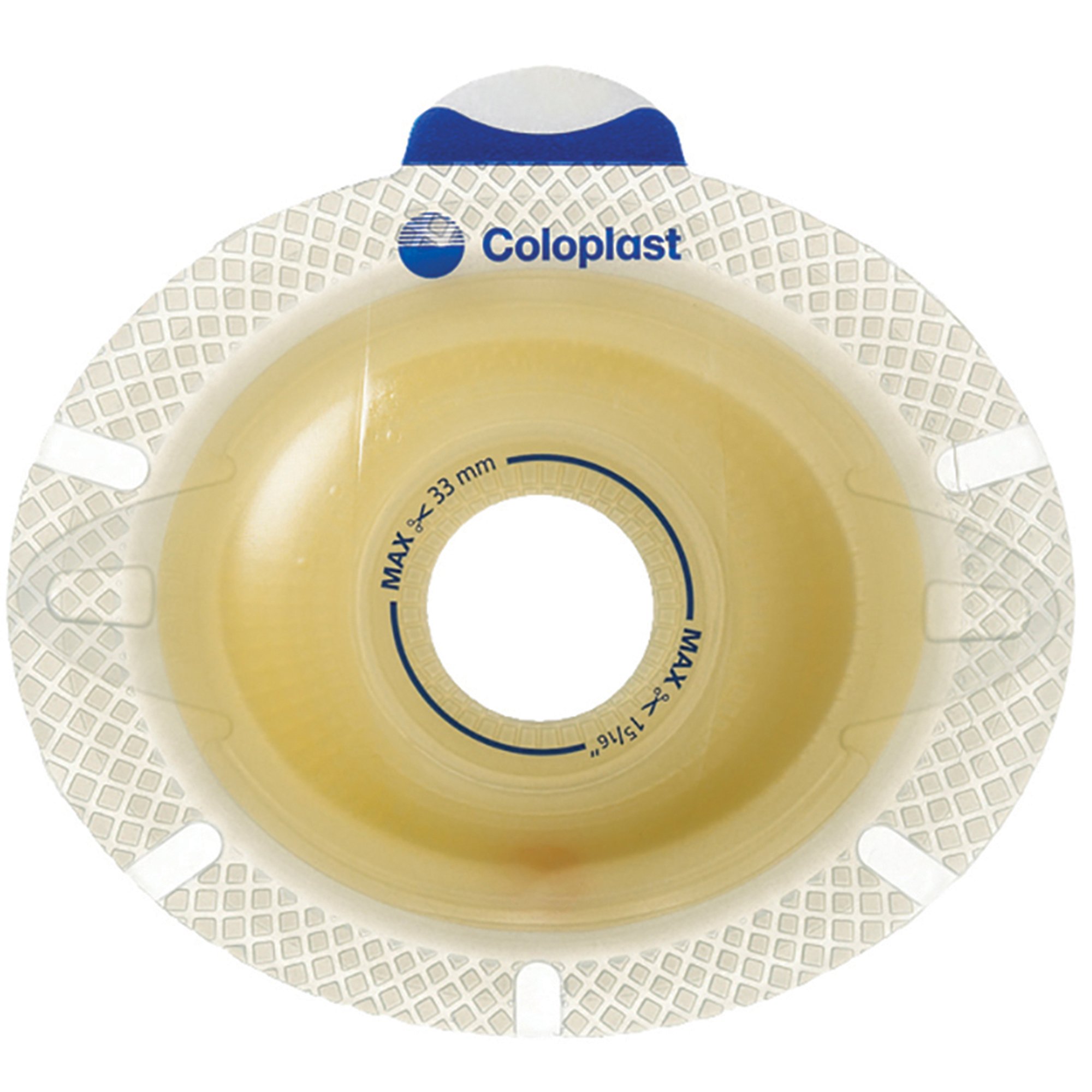 SenSura Click Xpro Convex Light Ostomy Barrier, 35 mm Stoma, Blue Match MK 734831