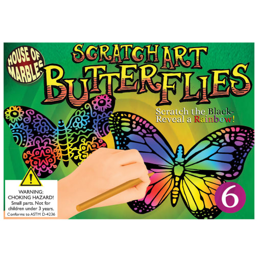 Scratch Art Butterlies