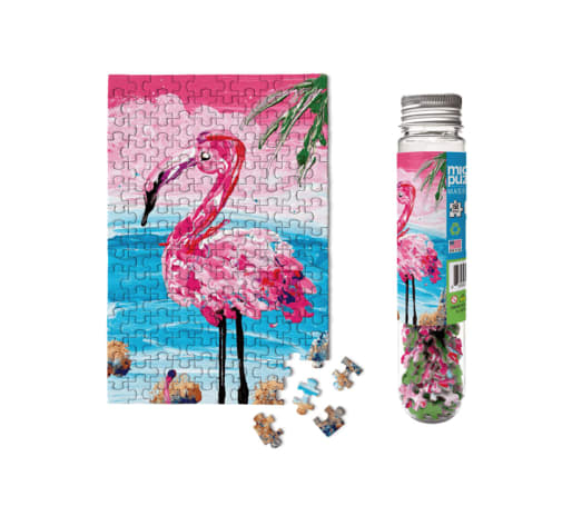 MicroPuzzles Flamingo 150-Piece Jigsaw Puzzle