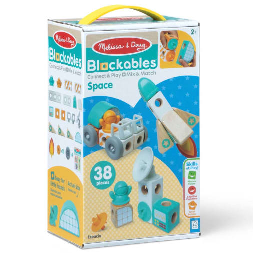 Melissa & Doug Blockables Rescue Space Play Set