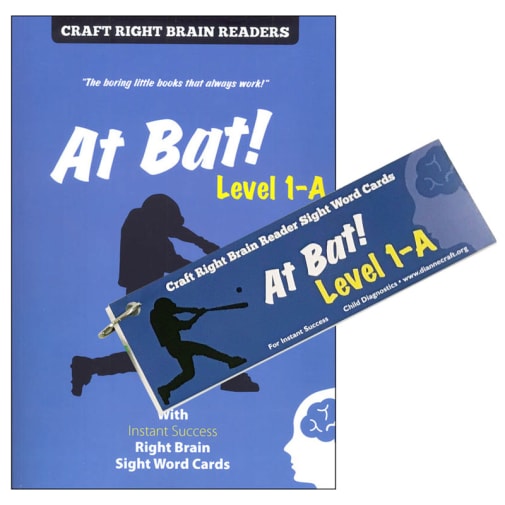 At Bat! Level 1-A (Craft Right Brain Readers and Cards)