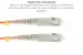 SC to SC Multimode Duplex 62.5/125 OM1 UPC Fiber Patch Cable, 1 Meter