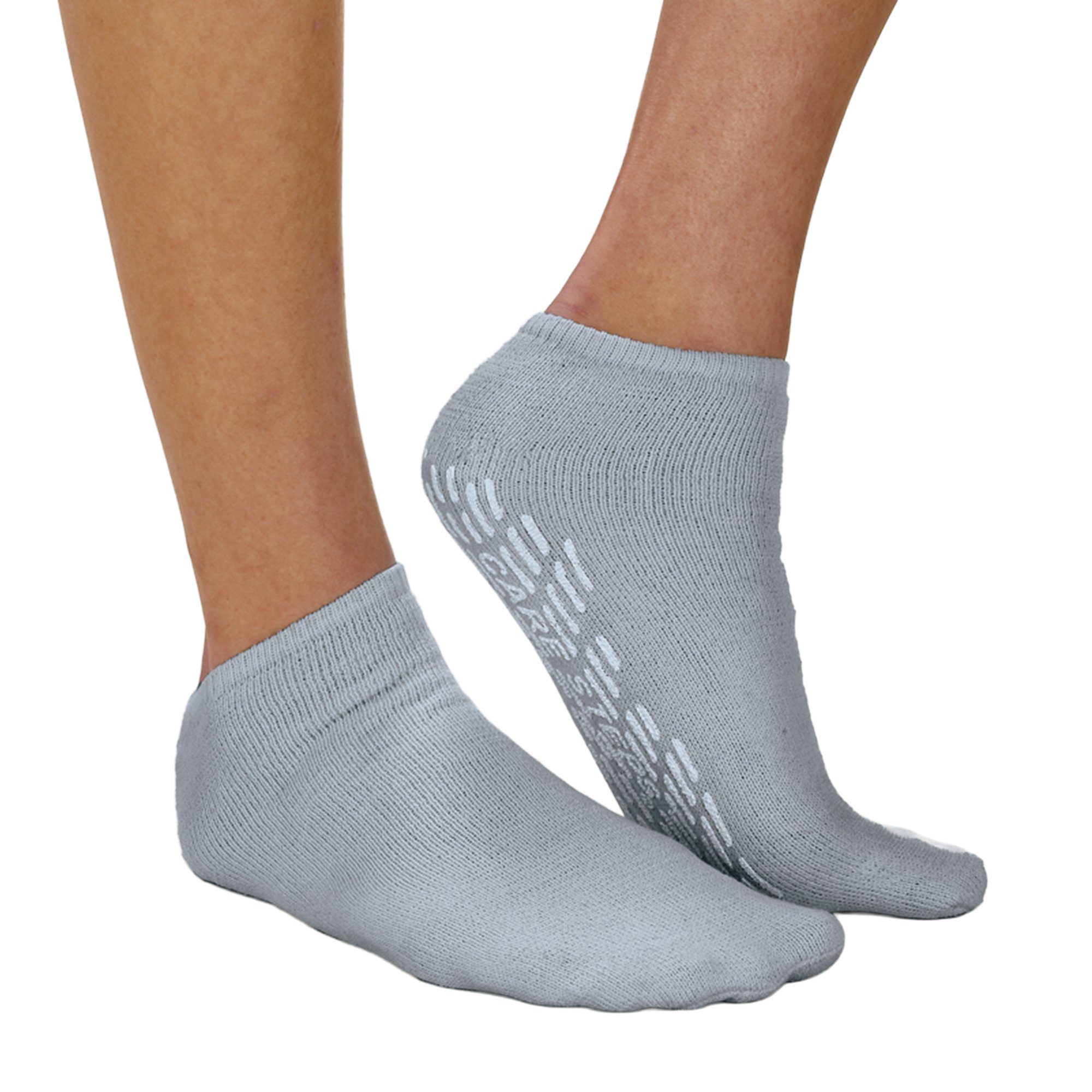 Care-Steps Single Tread Slipper Socks, Extra Large, Gray MK 221486