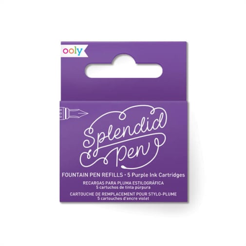 Splendid Fountain Pen Ink Refills - Purple (set of 5)