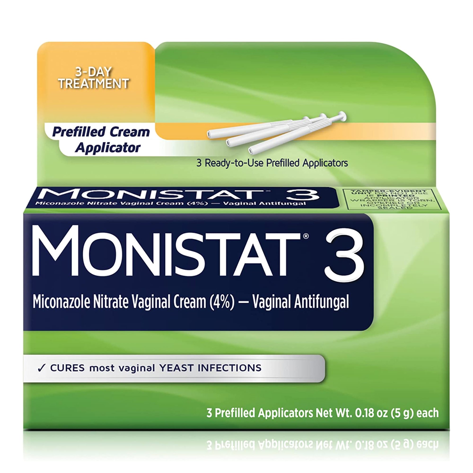 Monistat 3-Day Treatment Vaginal Antifungal Prefilled Cream Applicators MK 943554