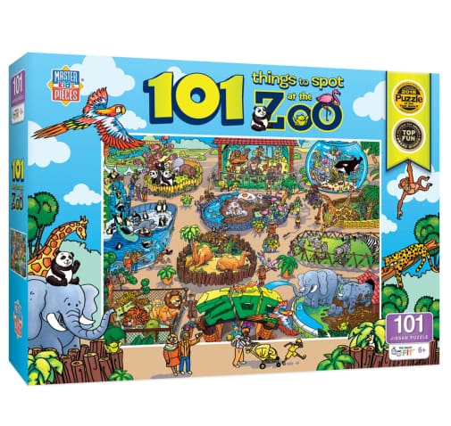 MasterPieces 101 Things to Spot at the Zoo Puzzle (100 piece)