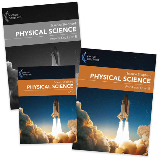 Science Shepherd Physical Science Level B DVD and Workbook Package