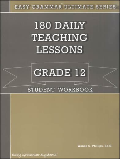 Easy Grammar Ultimate Series Grade 12 Student Workbook