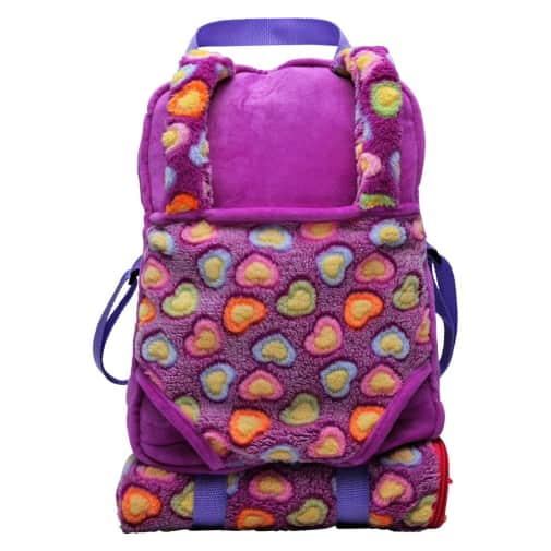 Purple Doll Carrier Backpack with Sleeping Bag - Child Size (for 18" doll)