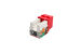 Cat5e RJ45 110 Type Keystone Jack, Red