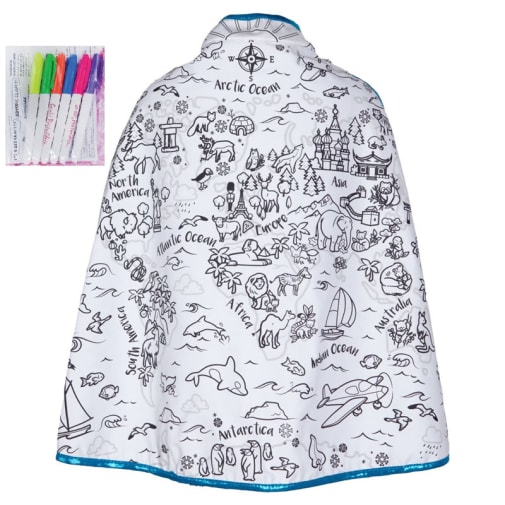 Color-A-Cape Around the World (size 4-7)