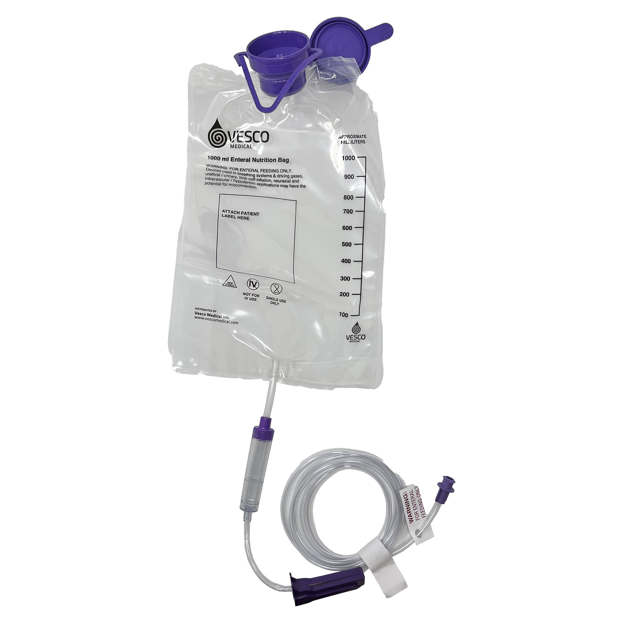 Gravity Feeding Bag Set with ENFit Connector 1000 mL Layered Laminate MK 1231816