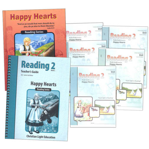 Christian Light Happy Hearts Reading 2 Complete Set Sunrise 2nd Edition