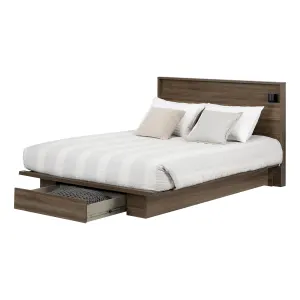 Platform Bed and Headboard Set