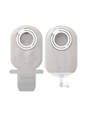 SenSura Mio Kids Flex 2-Piece Transparent Ostomy Pouch, Purple Match MK 1124356