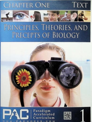 Principles, Theories & Precepts of Biology Chapter 1 Text