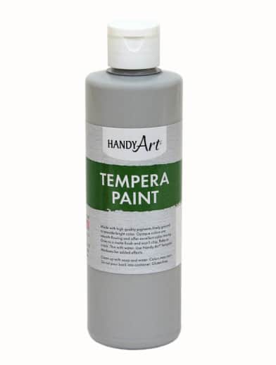 Gray Tempera Paint 8 oz.