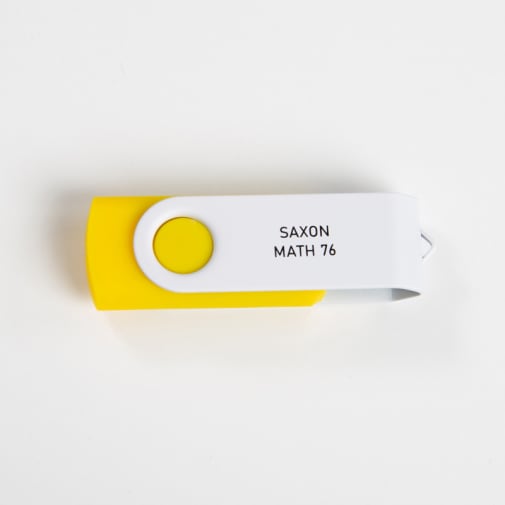 Mastering Algebra - Saxon Math 7/6 4th Edition USB Drive