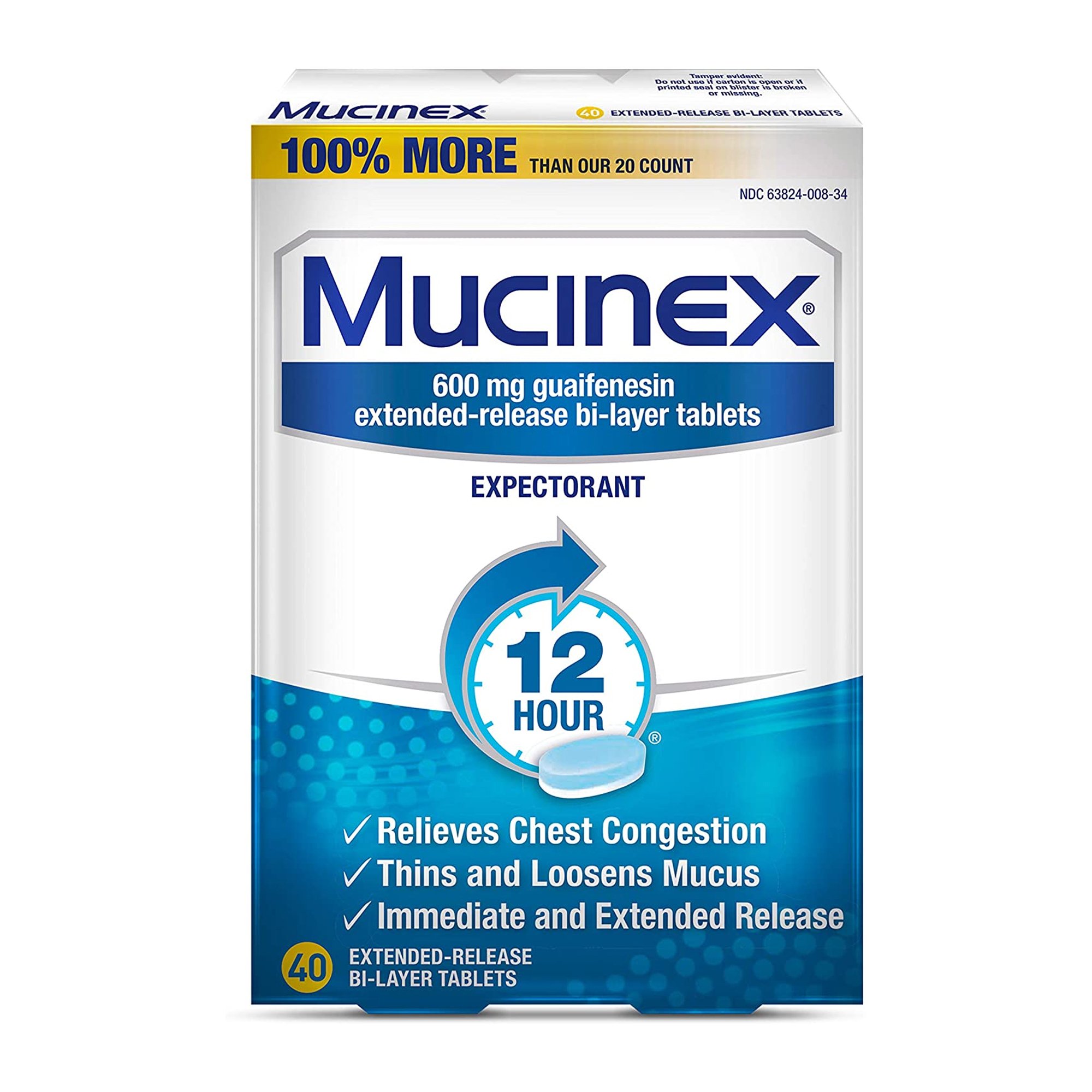 Mucinex Guaifenesin Cold and Cough Relief MK 797347